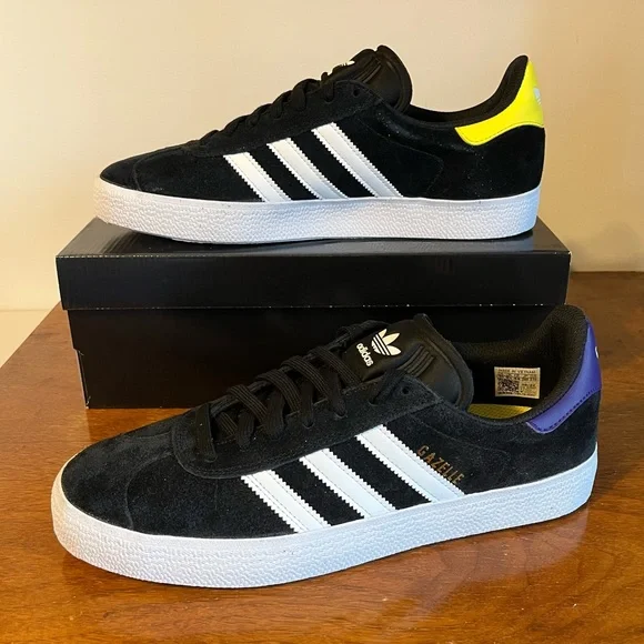 adidas gazelle silver green womens ADIDAS GAZELLE ADV SHOES Dark Brown / Preloved Yellow / Earth Strata  Relief Skate Supply